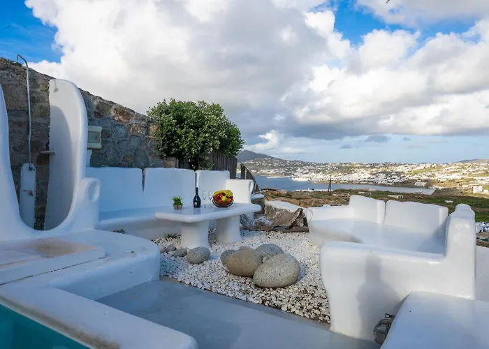 Tommaso Mykonos-iconic Pool & Sea View Villa Mykonos Town